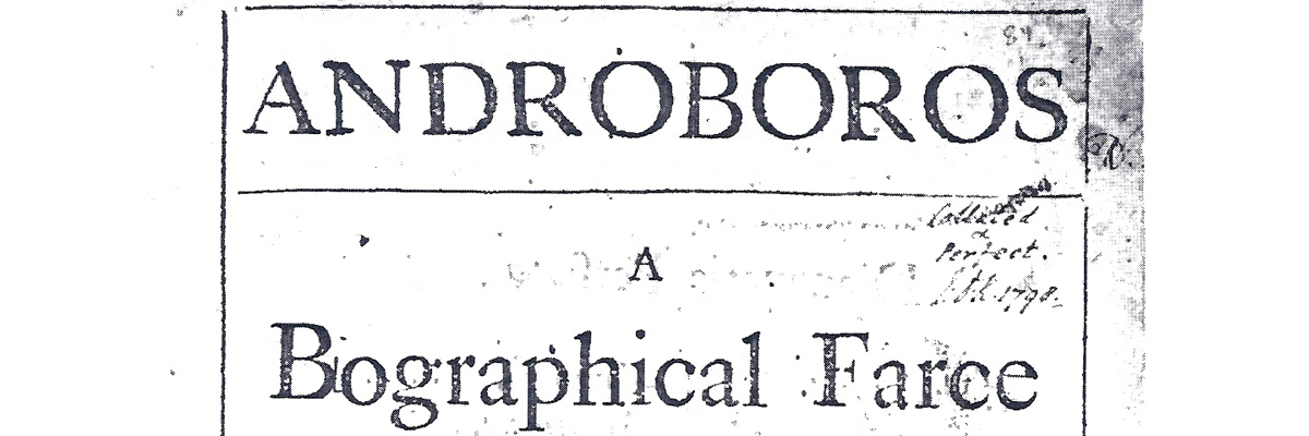 Androboros: A Biographical Farce Title Page